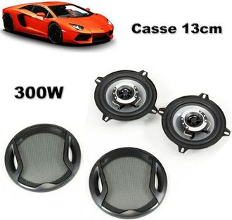 Trade Shop Trade Shop - Kit Coppia Casse Auto 2 Vie 13 Cm 300w Altoparlanti Auto 300 Watt Ts-g1341r