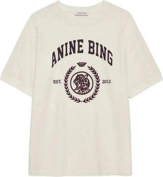 Anine Bing Mujer, Camisetas, Blanco, Talla: M