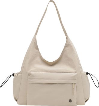 Generic Cymwer Nylon Versatile Shoulder Bag Fashion Tote Bags for Women Shopping Travel(Beige) (Beige)
