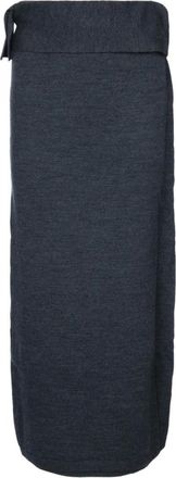 Entire studios Tier Skirt - Dames - Midirokken - Grijs - Xs/S - Wol - Rokken