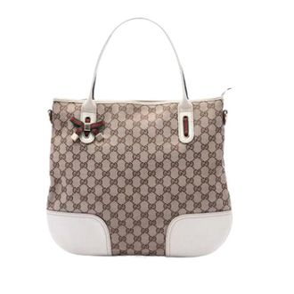 Gucci Pre-owned Handbags, female, Beige, Size: ONE SIZE Pre-owned Canvas Satchel
