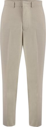 Department Five Beige Flat Front Trousers