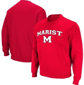 Colosseum Mens Colosseum Red Marist Red Foxes Arch Over Logo Pullover Sweatshirt at Nordstrom, Size Small