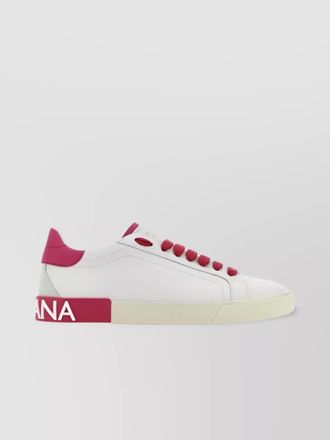 Dolce & Gabbana PORTOFINO leather logo sneakers
