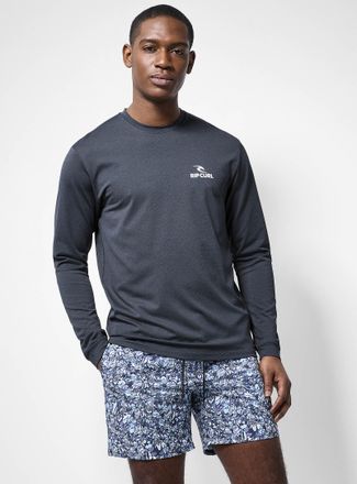 Rip Curl Mens Heathered jersey rashguard T-shirt