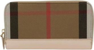 Burberry Pre-owned Cotton wallets - Dames - Vintage Accessoires - Bruin - ONE Size - Katoen - Vintage