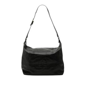 Chanel Pre-owned Vintage Schoudertas - Dames - Pre-owned - Zwart - Maat: ONE Size Leer
