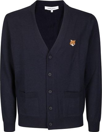 Maison Kitsuné Fox Head Merino Regular Cardigan