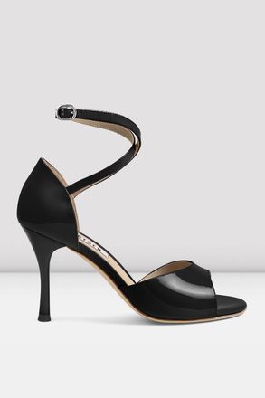 Bloch Ladies Malena Patent Argentine Tango Shoes, Black Patent Leather
