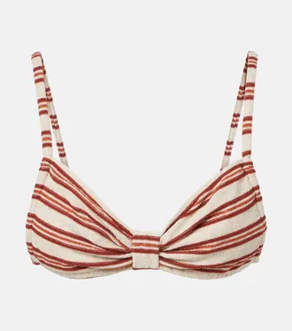 Montce Swim Devin striped bikini top