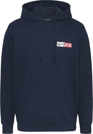 Tommy Jeans Hoodie - Heren - Hoodies - Blauw - S - Katoen - Hoodies & sweatvesten