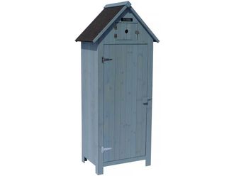 Habitat et Jardin Habitat Et Jardin - Armario Para Jardin Cabanon - 77 X 54.5 X 179 Cm - Azul Cielo