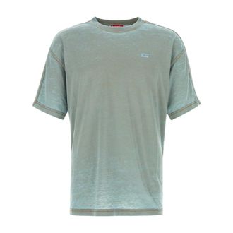 Diesel Tops, Heren, Blauw, XL, Katoen, T-Boxtes T-shirt