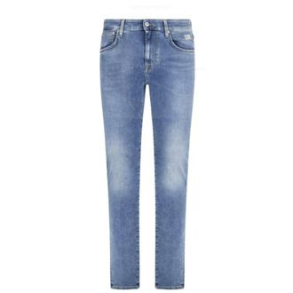 Roy Rogers Slim-fit Jeans, male, Blue, Size: W30 317 Jeans