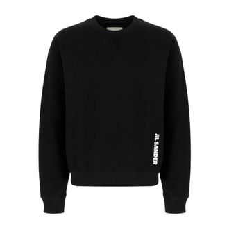 Jil Sander Heren, Sweatshirts & Hoodies, Zwart, Maat: XL Katoen