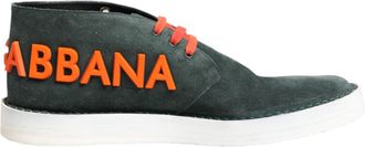 Dolce & Gabbana Groene Derby Logo Casual Heren Sneakers Schoenen