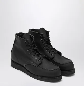 Red Wing Shoes 8074 Moc Toe Black Leather Boot