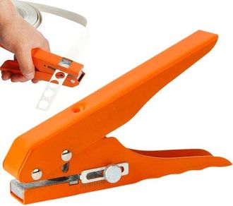 OEM Perforadora De Un Solo Orificio - Para Hacer Tarjetas - Metales Resistentes - Orificio De 8 Mm - Plateada