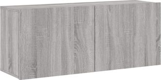 vidaXL Mueble Para Tv De Pared Gris Sonoma 100x30x41 Cm Vidaxl