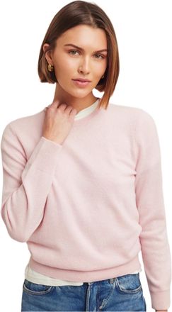 Naadam Womens The Original Cashmere Crewneck Sweater, Pale Pink, XXL