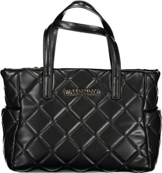 Mario Valentino Black Polyurethane Womens Womens Handbag