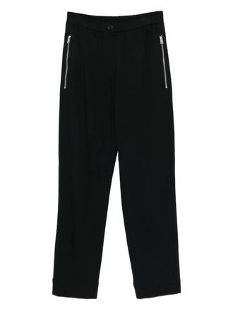 Marc O'Polo elasticated-waistband trousers - women - Viscose/Polyamide/Elastane - 36 - Black