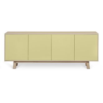 Mon Petit Meuble Fran&ccedil;ais Aparador bajo de 4 puertas l.160 cm, fresno