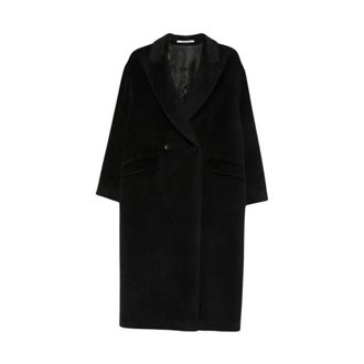 Tagliatore Linden Double-Breasted Coat - Dames - Mantels - Zwart - Maat: M Wol