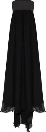 Possé Solene strapless maxi dress - Black
