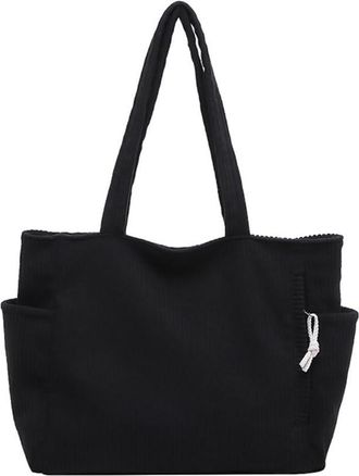Generic Women All-Match Tote Handbag Large Capacity Work Shoulder Bag (Black)
