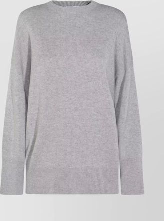Brunello Cucinelli soft texture crewneck knitwear with ribbed finish