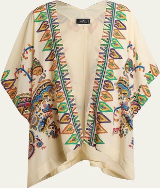 Etro Paisley-Print Beach Coverup