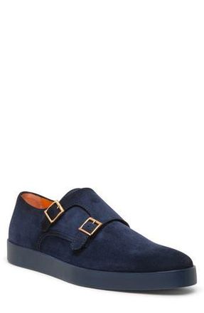 Santoni Monk Strap Sneaker in Blue at Nordstrom Rack, Size 10