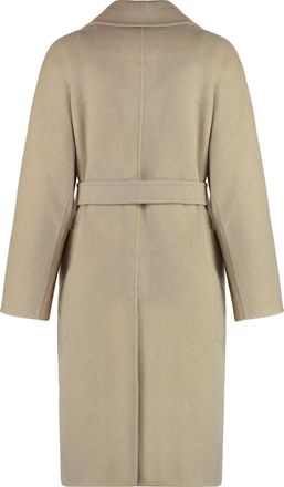 Max Mara Womens Agosto Wool Coat - Tan - Size EU 36 (Womens)