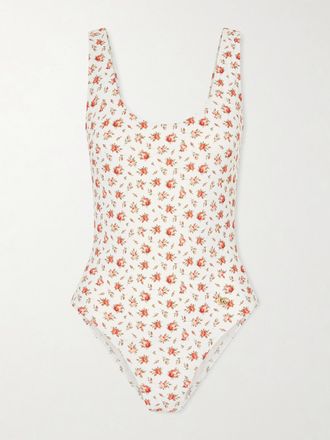 Dolce & Gabbana Costume Da Bagno Floreale - Bianco