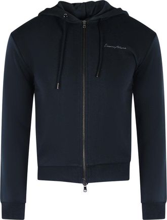 Emporio Armani Heren Full Zip Hoodie (Marineblauw)