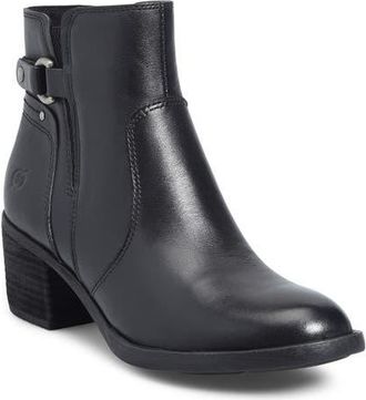 B&oslash;rn Reis Bootie in Black Leather at Nordstrom, Size 7.5