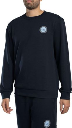 Emporio Armani Sweatshirt Met Logopatch, Blauw