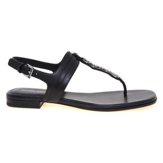 Michael Kors Marcia Sandal - female - Michael Kors - Flat Sandals - Black - 5 1/2 UK - Shoes
