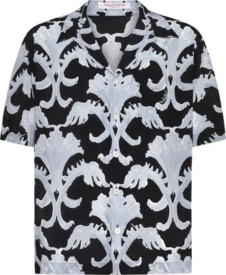 Valentino Valentino Garavani Metamorfos Wall Print Bowling Shirt