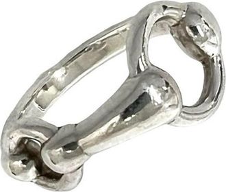 Herm&egrave;s Silver Silver 925 Band Ring (Pre-Owned)