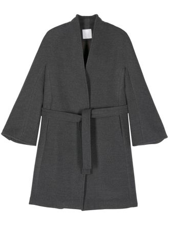 Eleventy belted coat - Grey