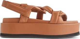 Neil J. Rodgers Obi Flatform in Cognac Nappa at Nordstrom, Size 41