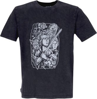 Element Star Wars Logo Tee Gewassen Zwart - Heren - T-shirts - Zwart - S - Katoen - Tops