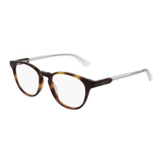 Gucci GG0491O003 Round Tortoiseshell Eyeglasses - Brown