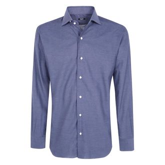 Barba Hombre, Camisas, Azul, Talla: XL