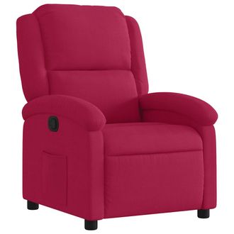 vidaXL Vidaxl - Sill&oacute;n Reclinable De Terciopelo Rojo Tinto