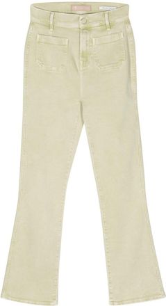 7 For All Mankind high-rise slim-kick jeans - women - Elastomultiester/Cotton/Lyocell/Elastane - 29 - Green