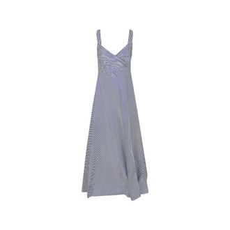 Ralph Lauren Maxi Dresses, female, Blue, Size: 2XS Striped Maxi Dress