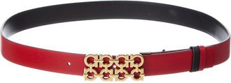 Ferragamo Gancini Reversible & Adjustable Leather Belt